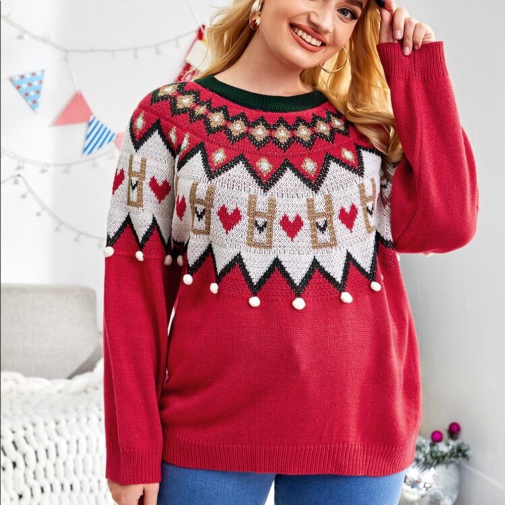 Llama Christmas sweater